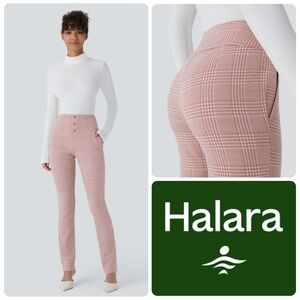 HALARA Blush Halara Flex High Waisted Houndstooth Plaid
Skinny Work Pants